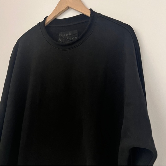 $218 New Black Frank & Eileen “Anna” Capelet Sweatshirt Sz Small S #2 - Picture 2 of 9